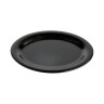 G.E.T - Etchedware 12" x 9" Textured Black Oval Platters (12 Per Case) - OP-120-EW-BK