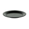 G.E.T - Etchedware 9" Textured Black Wide Rim Plate (24 Per Case) - WP-9-EW-BK