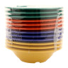 G.E.T - Diamond Mardi Gras 12 oz Mixed Colors Rim Bowl (24 Per Case) - B-127-MIX