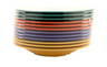 G.E.T - Diamond Mardi Gras 13 oz Mixed Colors Rim Bowl (24 Per Case) - B-139-MIX