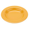 G.E.T - Diamond Mardi Gras 13 oz Tropical Yellow Rim Bowl (24 Per Case) - B-139-TY