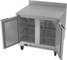 Beverage-Air - 36" Mobile Worktop Refrigerator w/ 2 Solid Swing Doors - WTR36AHC