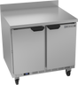 Beverage-Air - 36" Mobile Worktop Refrigerator w/ 2 Solid Swing Doors - WTR36AHC