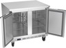 Beverage-Air - 36" Mobile Worktop Refrigerator w/ 2 Solid Swing Doors - WTR36AHC-FLT