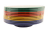 G.E.T - Diamond Mardi Gras 16 oz Mixed Colors Wide Rim Bowl (12 Per Case) - B-1611-MIX