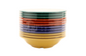 G.E.T - Diamond Mardi Gras 16 oz Mixed Colors Rim Bowl (24 Per Case) - B-167-MIX