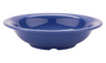 G.E.T - Diamond Mardi Gras 16 oz Peacock Blue Rim Bowl (24 Per Case) - B-167-PB