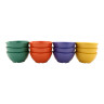 G.E.T - Diamond Mardi Gras 16 oz Mixed Colors Bowl (24 Per Case) - B-525-MIX