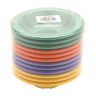 G.E.T - Diamond Mardi Gras 8 oz Mixed Colors Rim Bowl (48 Per Case) - B-86-MIX