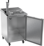 Beverage-Air - 24" Stainless Steel Mobile Kegerator w/ Club Top - BM23HC-C-S