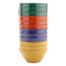 G.E.T - Diamond Mardi Gras 8 oz Mixed Colors Bowl (48 Per Case) - BC-170-MIX
