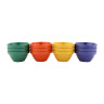 G.E.T - Diamond Mardi Gras 8 oz Mixed Colors Bowl (48 Per Case) - BC-170-MIX