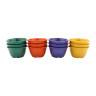 G.E.T - Diamond Mardi Gras 7 oz Mixed Colors Bowl (48 Per Case) - BC-70-MIX