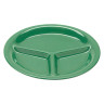 G.E.T - Diamond Mardi Gras 10.25" 3-Compartment Rainforest Green Plate (12 Per Case) - CP-10-FG