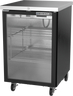 Beverage-Air - 24" Black Mobile Food Rated Back Bar w/ 1 Glass Swing Door - BB24HC-1-FG-B