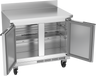 Beverage-Air - 34" Mobile Worktop Shallow Depth Refrigerator w/ 2 Solid Swing Doors - WTR34HC
