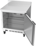 Beverage-Air - 32" Mobile Worktop Freezer w/ 1 Solid Swing Door & Foamed-In Backsplash - WTF32AHC-FIP