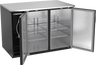 Beverage-Air - 48" Black Back Bar w/ 2 Solid Swing Doors - BB48HC-B