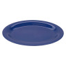 G.E.T - Diamond Mardi Gras 12" x 9" Peacock Blue Oval Platter (12 Per Case) - OP-120-PB
