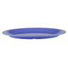 G.E.T - Diamond Mardi Gras 13.5" x 10.25" Peacock Blue Oval Platter (12 Per Case) - OP-135-PB