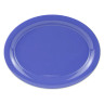 G.E.T - Diamond Mardi Gras 13.5" x 10.25" Peacock Blue Oval Platter (12 Per Case) - OP-135-PB