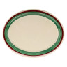 G.E.T - Diamond Portofino 13.5" x 10.25" Oval Platter (12 Per Case) - OP-135-PO