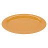 G.E.T - Diamond Mardi Gras 13.5" x 10.25" Tropical Yellow Oval Platter (12 Per Case) - OP-135-TY