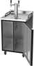 Beverage-Air - 24" Black Mobile Double Tap Kegerator - DZ24HC-1-B