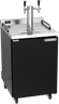 Beverage-Air - 24" Black Mobile Double Tap Kegerator - DZ24HC-1-B