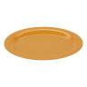 G.E.T - Diamond Mardi Gras 9.75" x 7.25" Tropical Yellow Oval Platter (24 Per Case) - OP-950-TY