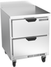 Beverage-Air - 27" Mobile Worktop Refrigerator w/ 2 Drawers - WTRD27AHC-2
