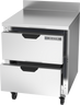 Beverage-Air - 27" Mobile Worktop Refrigerator w/ 2 Drawers - WTRD27AHC-2