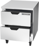 Beverage-Air - 27" Mobile Worktop Refrigerator w/ 2 Drawers - WTRD27AHC-2-FLT