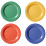 G.E.T - Diamond Mardi Gras 6.5" Mixed Colors Wide Rim Plate (48 Per Case) - WP-6-MIX