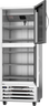 Beverage-Air - 27" RI Series Stainless Steel Reach-In Refrigerator w/ 2 Solid Swing Half Doors - RI18HC-HS