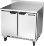 Beverage-Air - 36" Mobile Worktop Freezer w/ 2 Solid Swing Doors & Foamed-In Backsplash - WTF36AHC-FIP
