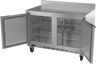 Beverage-Air - 48" Mobile Worktop Refrigerator w/ 2 Solid Swing Doors & Foamed-In Backsplash - WTR48AHC-FIP