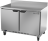 Beverage-Air - 48" Mobile Worktop Refrigerator w/ 2 Solid Swing Doors & Foamed-In Backsplash - WTR48AHC-FIP