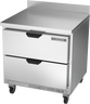 Beverage-Air - 32" Mobile Worktop Refrigerator w/ 2 Drawers - WTRD32AHC-2