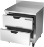Beverage-Air - 32" Mobile Worktop Refrigerator w/ 2 Drawers - WTRD32AHC-2