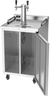 Beverage-Air - 24" Stainless Steel Mobile Double Tap Kegerator - DZ24HC-1-S