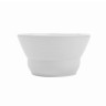 G.E.T - Minski 16 oz White Textured Rim Entree Bowl (12 Per Case) - B-14-MN-W