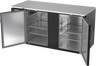 Beverage-Air - 68" Black Back Bar w/ 2 Solid Swing Doors - BB68HC-B