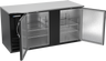 Beverage-Air - 68" Black Back Bar w/ 2 Solid Swing Doors - BB68HC-B