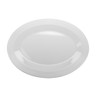 G.E.T - Minski 18" x 13" White Textured Oval Platter (3 Per Case) - PT-183-MN-W