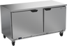 Beverage-Air - 60" Mobile Worktop Refrigerator w/ 2 Solid Swing Doors - WTR60AHC-FLT