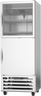 Beverage-Air - 27" RI Series Stainless Steel Reach-In Refrigerator w/ Half Glass & Half Solid Swing Doors - RI18HC-HGS