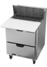 Beverage-Air - 27" Sandwich Prep Table w/ 2 Drawers & 17" Cutting Board - SPED27HC-C-B