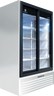 Beverage-Air - 47" Marketeer White Merchandiser w/ 2 Sliding Glass Doors - MT49-1-SDW