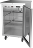 Beverage-Air - 24" Stainless Steel Mobile Food Rated Back Bar w/ 1 Glass Swing Door - BB24HC-1-FG-S
